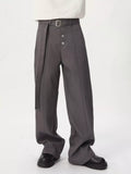 Men's High-Waisted Wide-Leg Pants