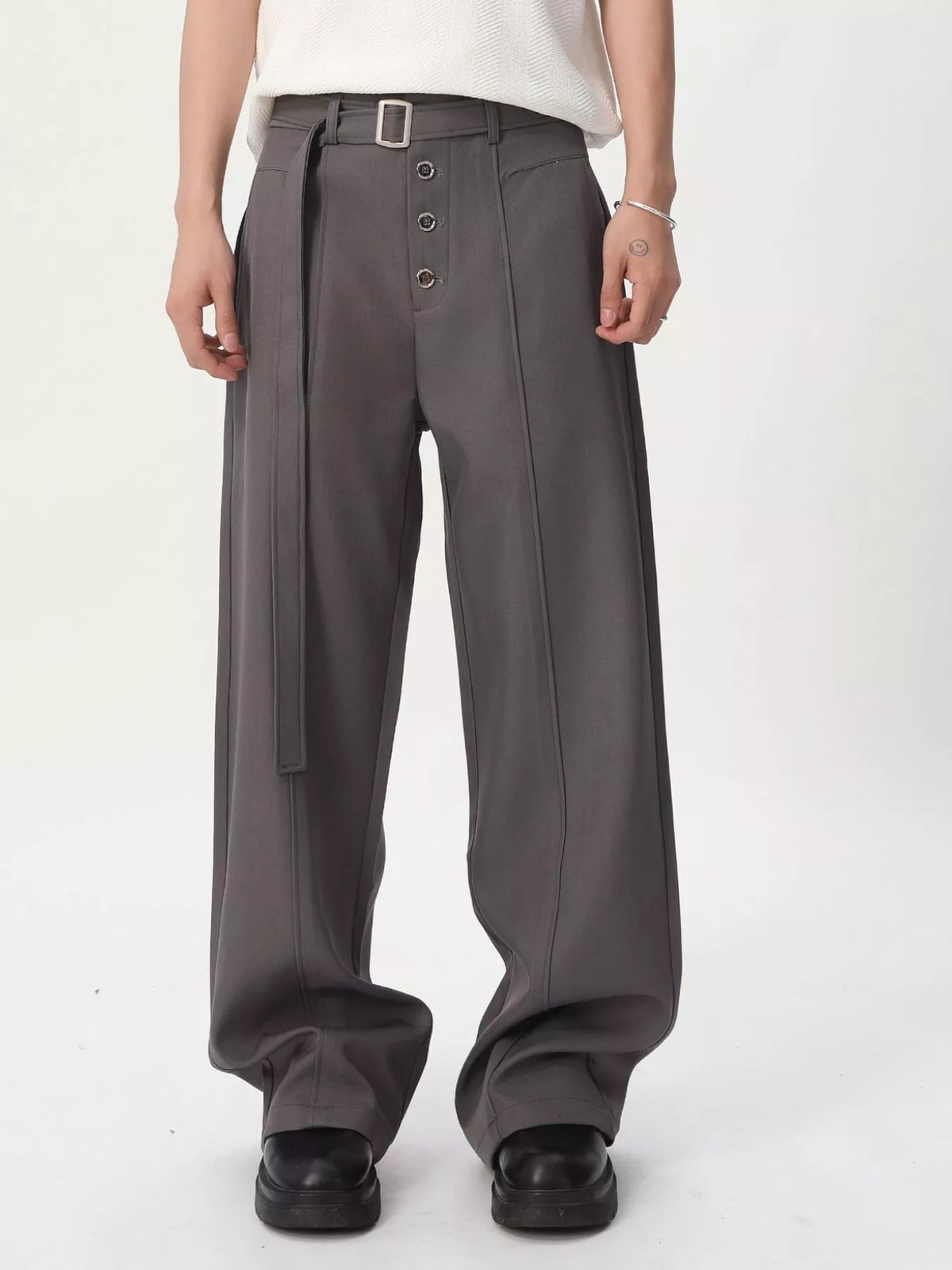 Men's High-Waisted Wide-Leg Pants – view 2
