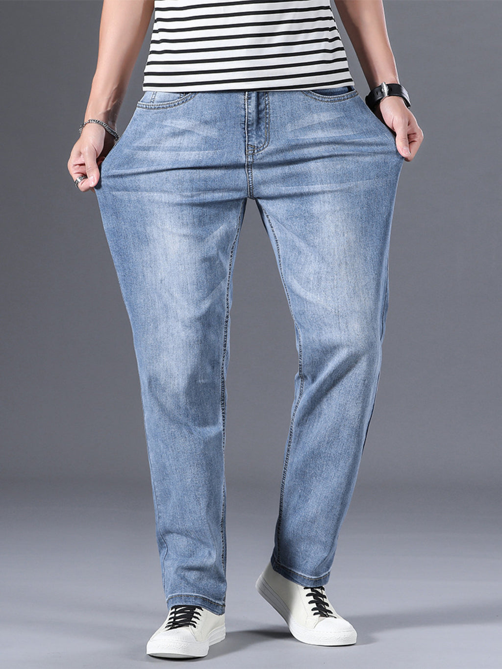 Men's High-Stretch Slim Fit Jeans