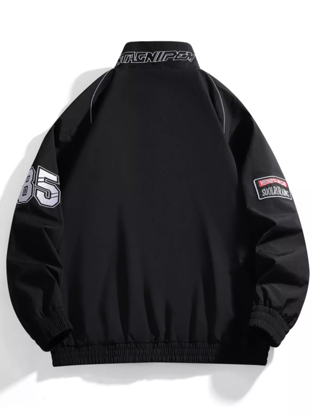 Men's Racing-Inspired Zip Up Bomber Jacket – view 2