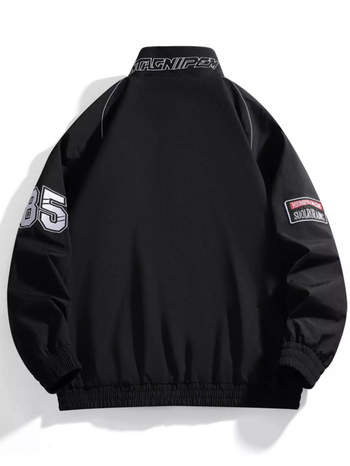 Men's Racing-Inspired Zip Up Bomber Jacket – view 2