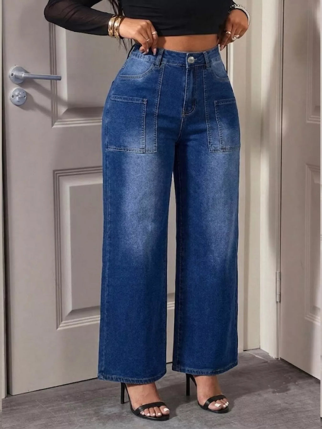 High-Waisted Wide Leg Jeans – view 3