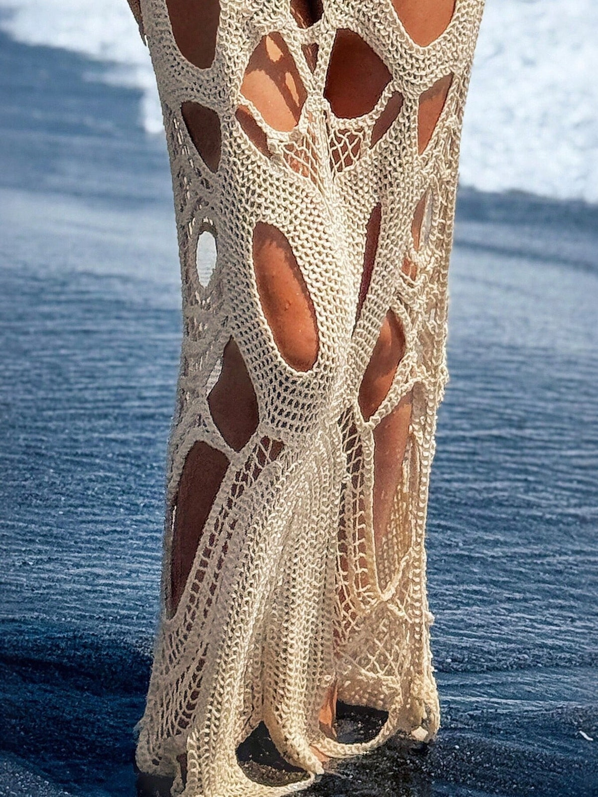 Cutout Halter Neck Cover-Up Dress – view 2