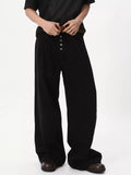 Men's Button-Fly Wide Leg Jeans