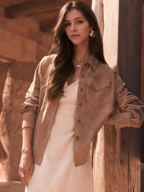 Button Front Long Sleeve Jacket