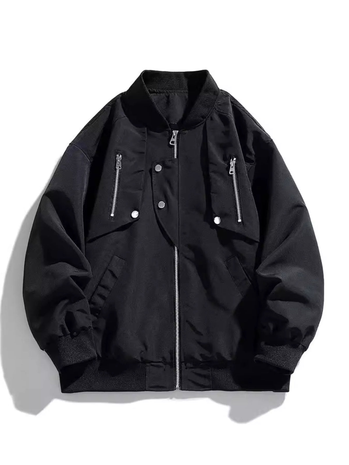 Men's Plus Size Casual Lightweight Bomber Jacket – view 3