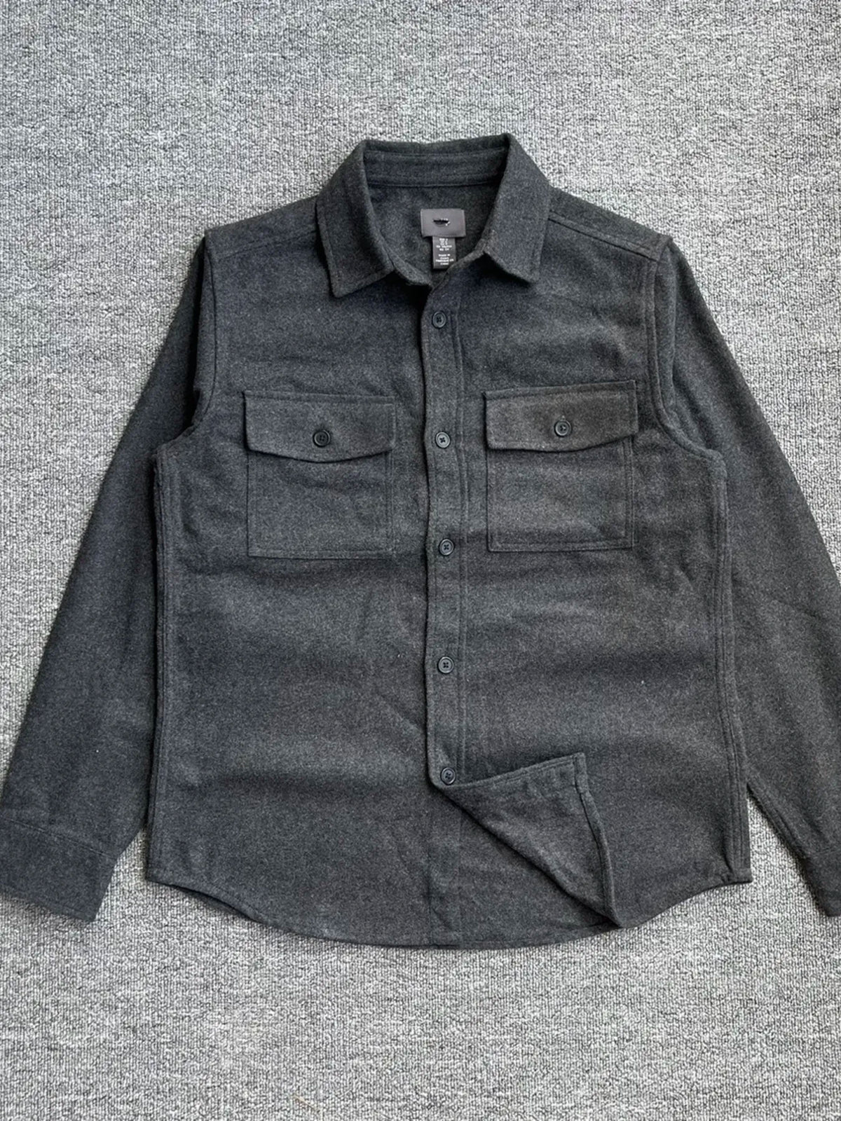 Men's Button Up Long Sleeve Shacket