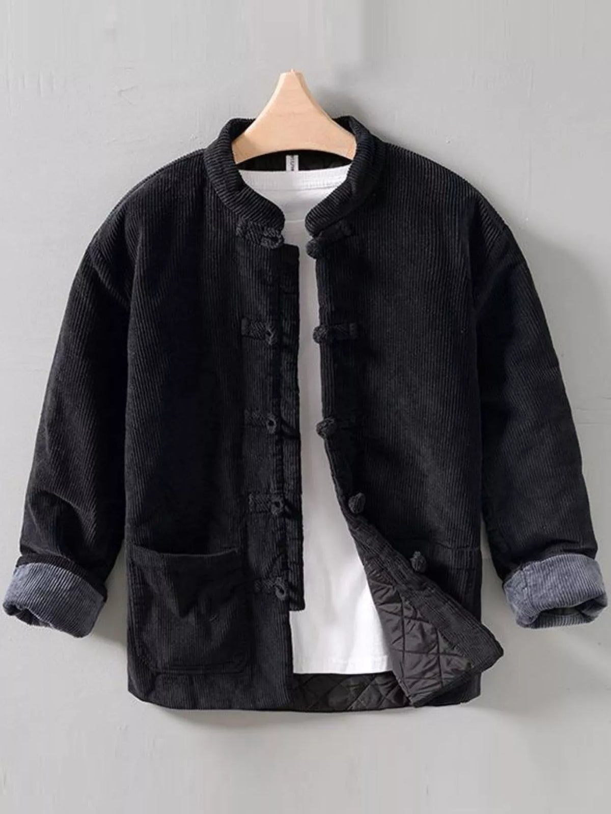 Men's Button Front Long Sleeve Jacket – view 3