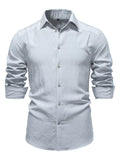 Men's Casual Button Up Long Sleeve Shirt