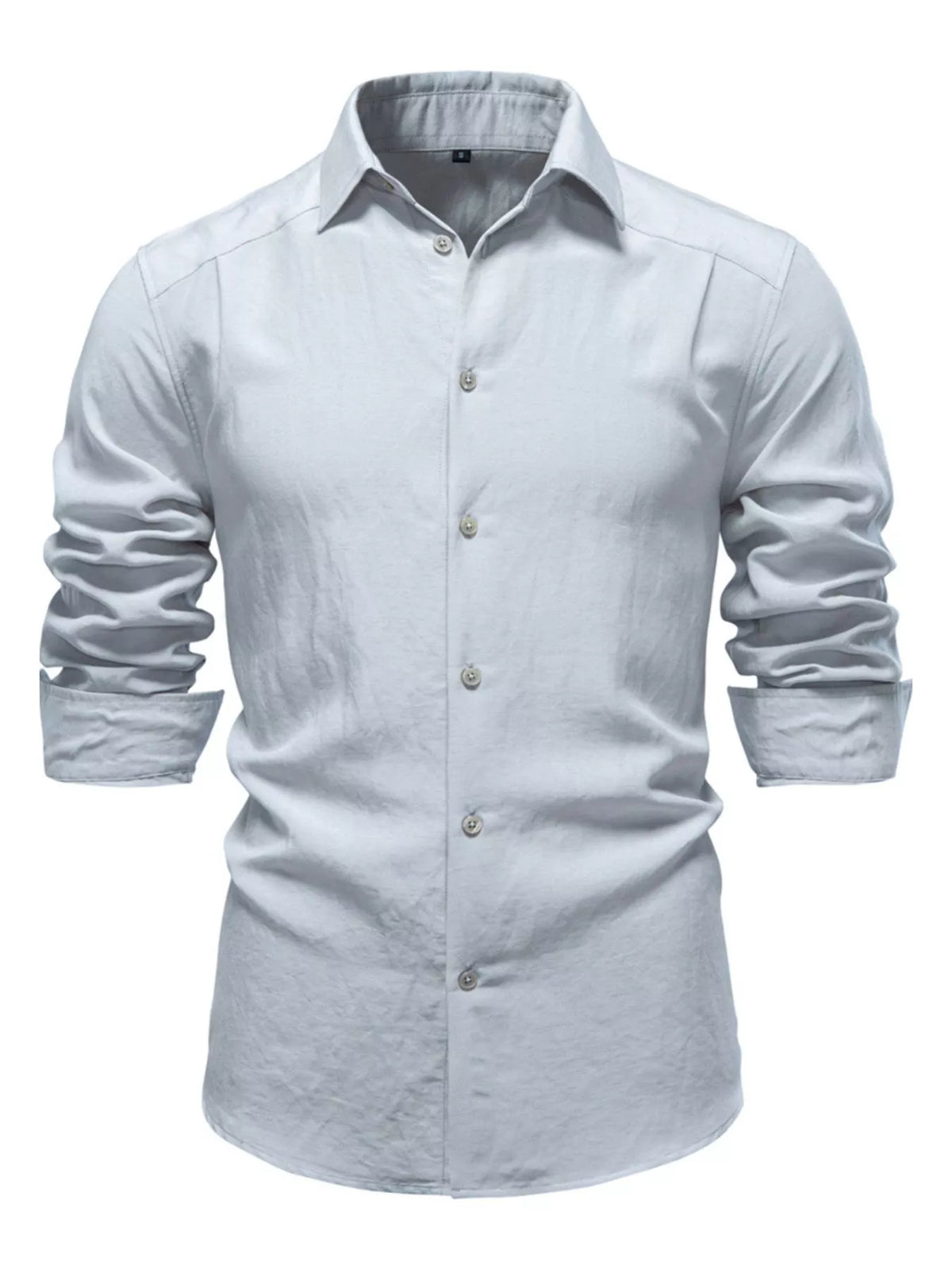 Men's Casual Button Up Long Sleeve Shirt