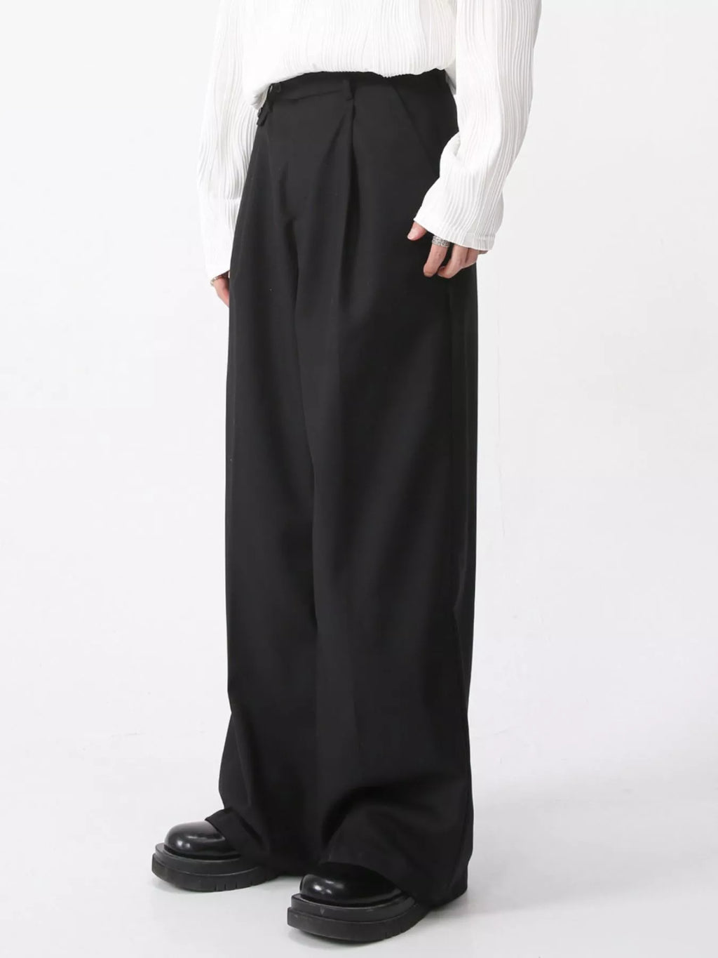 Men's High-Waisted Wide-Leg Pants – view 3