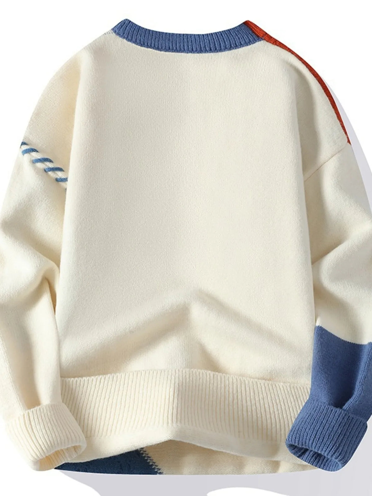 Men's Plus Size Color Block Cable Knit Sweater – view 2